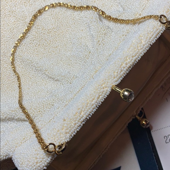 LA REGALE VINTAGE IVORY EVENING BAG PURSE CLASP - Picture 7 of 8